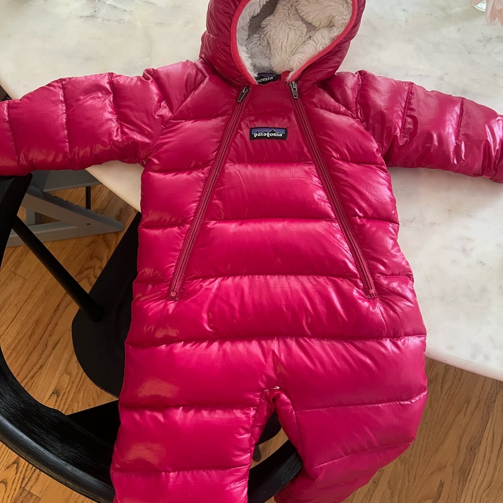 Patagonia Pink Infant Snowsuit